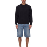 Maglione a girocollo in nero 