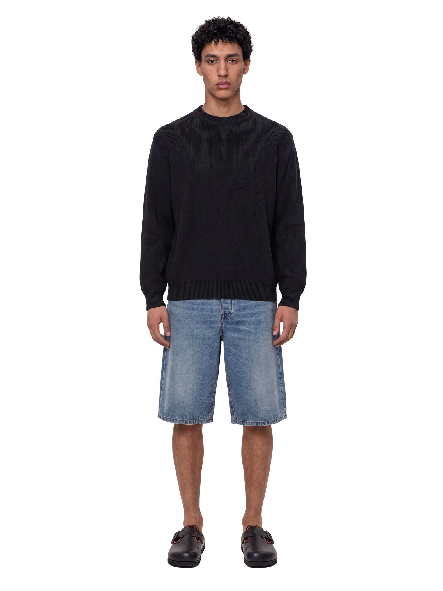 Maglione a girocollo in nero 