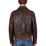 Bomber Journey in pelle marrone 