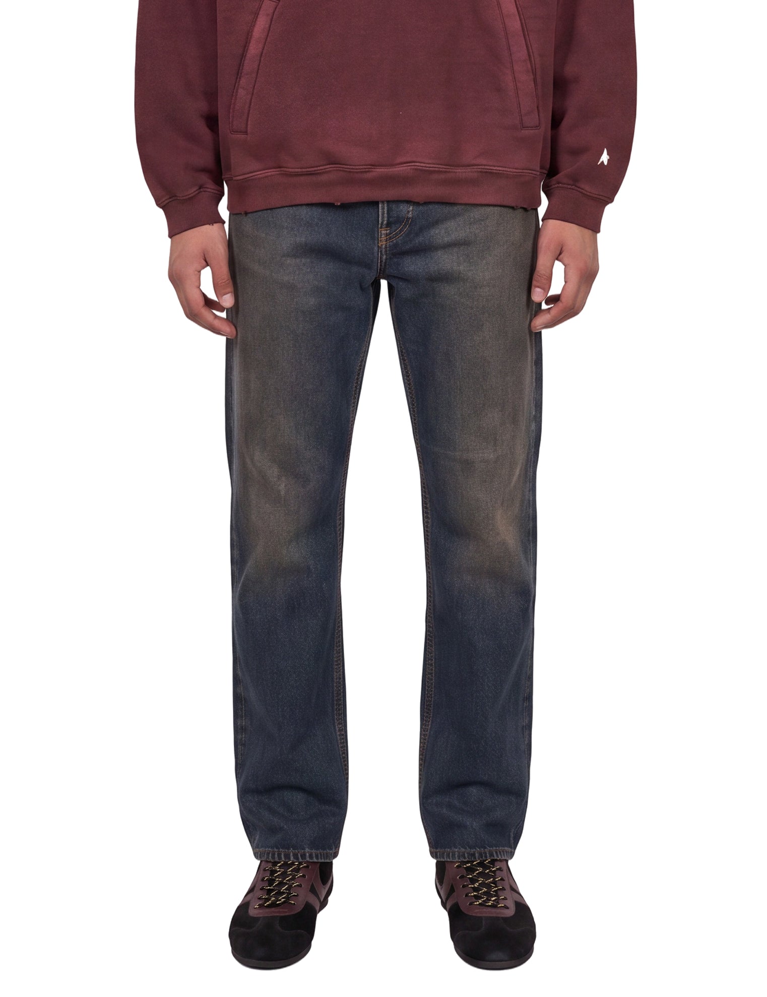 Jeans a gamba dritta in blu 