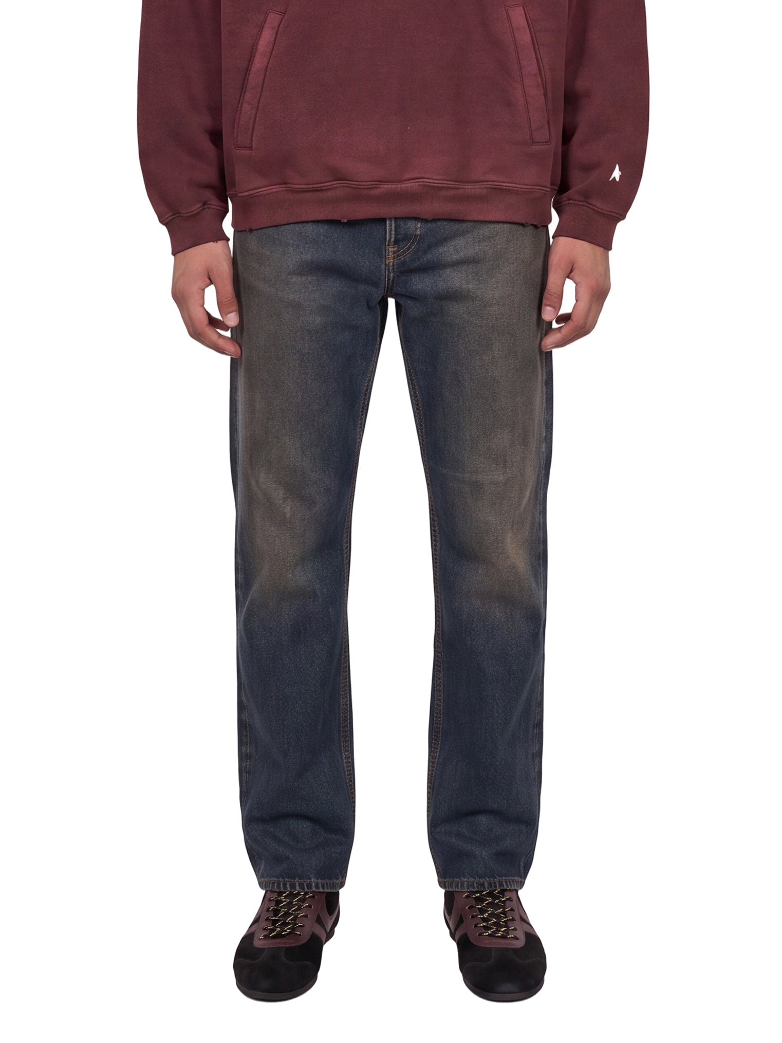 Jeans a gamba dritta in blu 