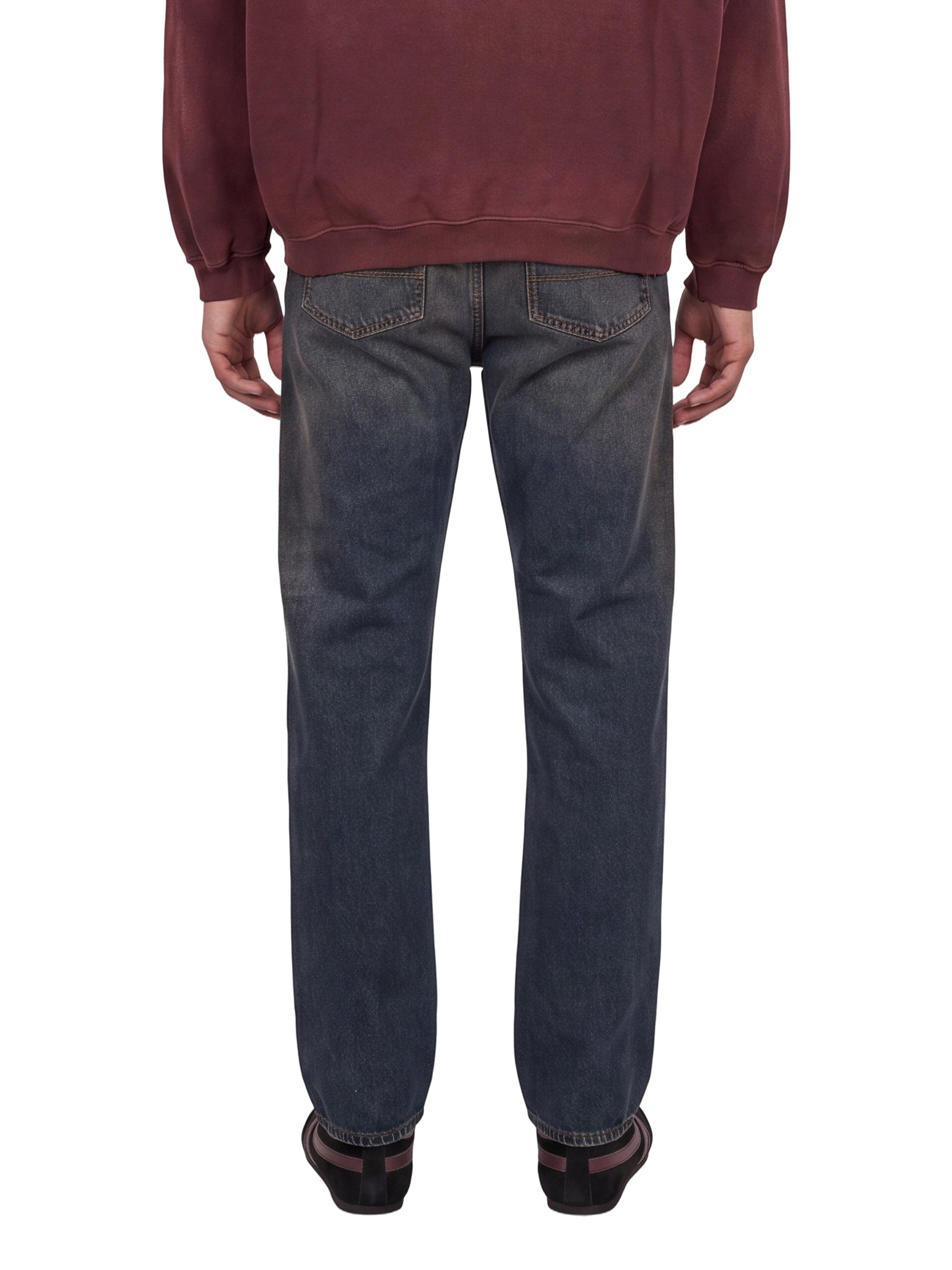Jeans a gamba dritta in blu 