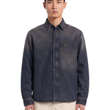 Camicia denim journey in blu 