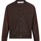 Cardigan Journey in marrone 