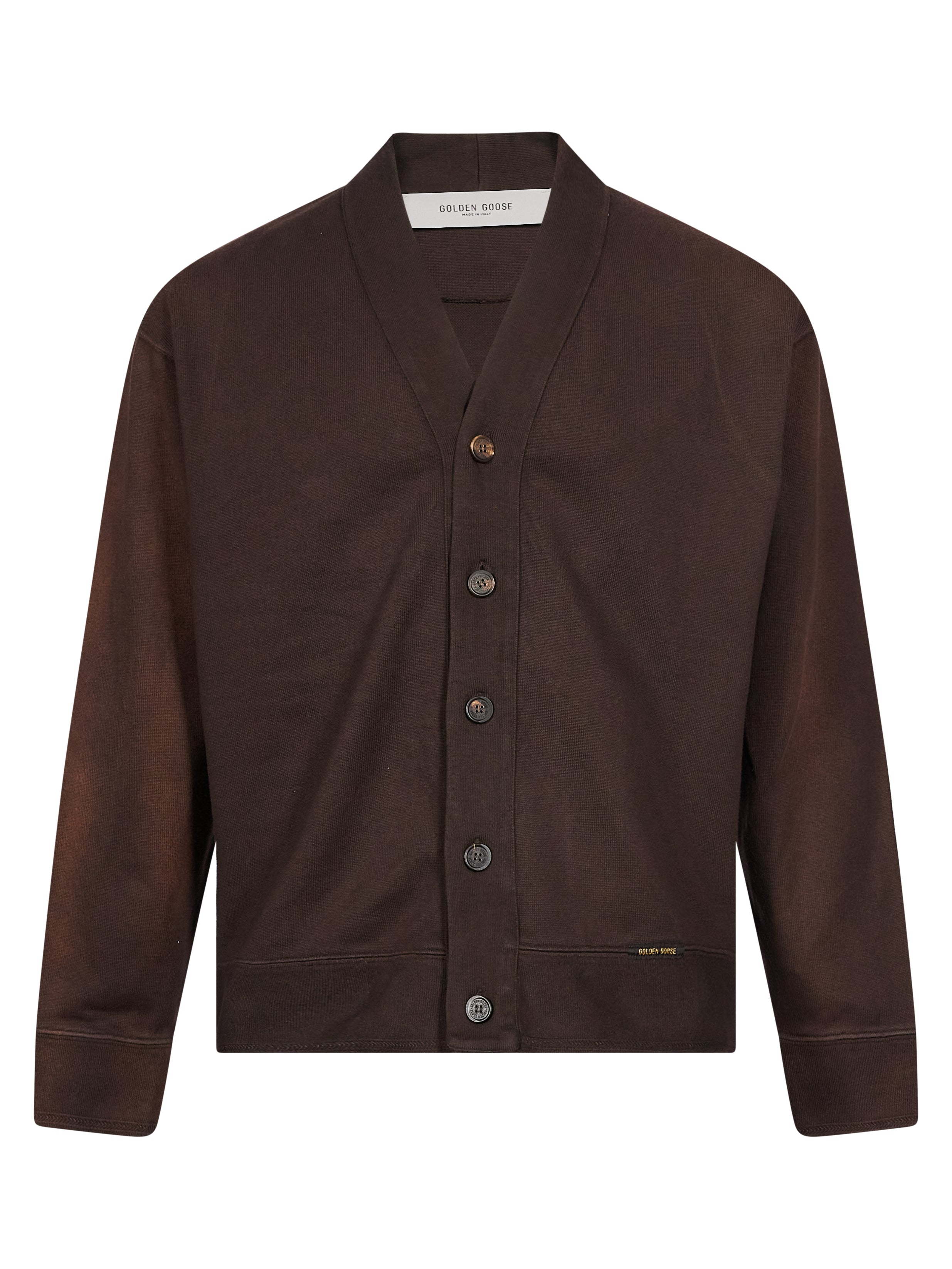 Cardigan Journey in marrone 
