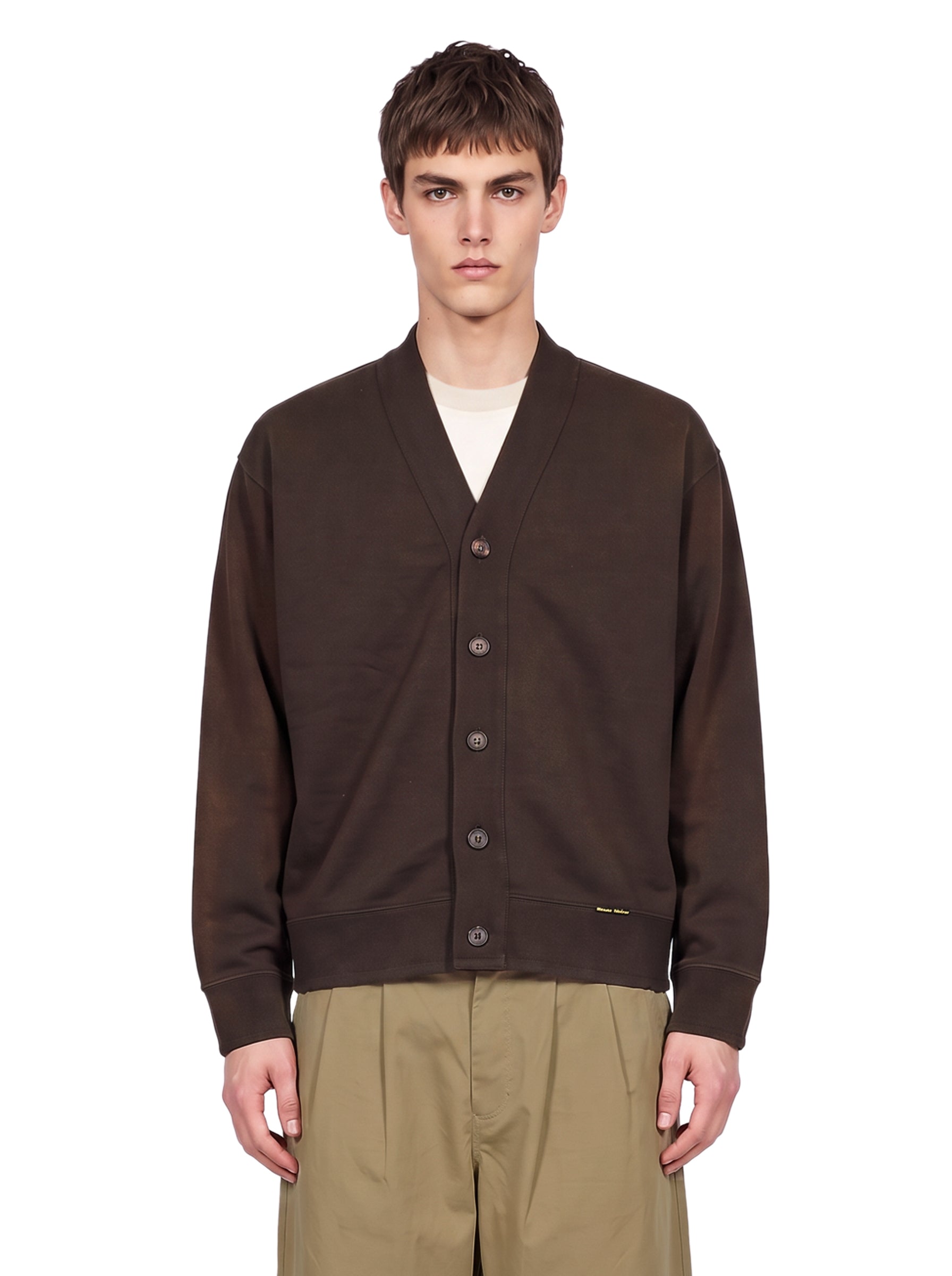 Cardigan Journey in marrone 