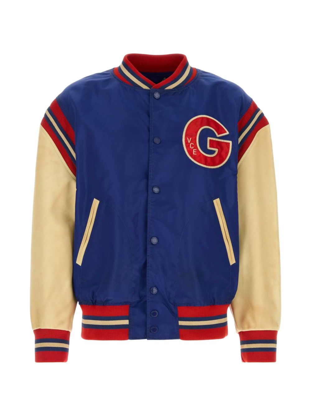 Bomber varsity journey in blu e rosso 