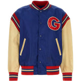 Bomber varsity journey in blu e rosso 