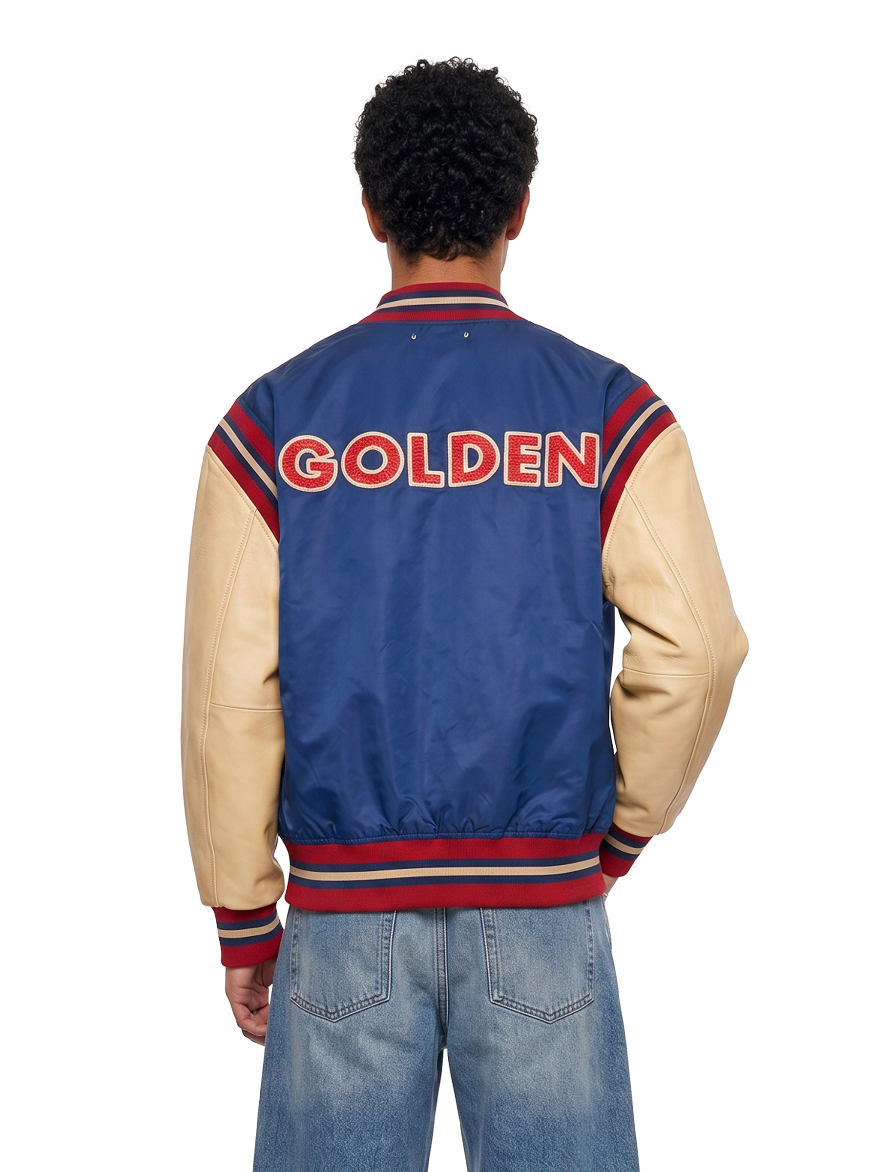 Bomber varsity Journey in blu e rosso 