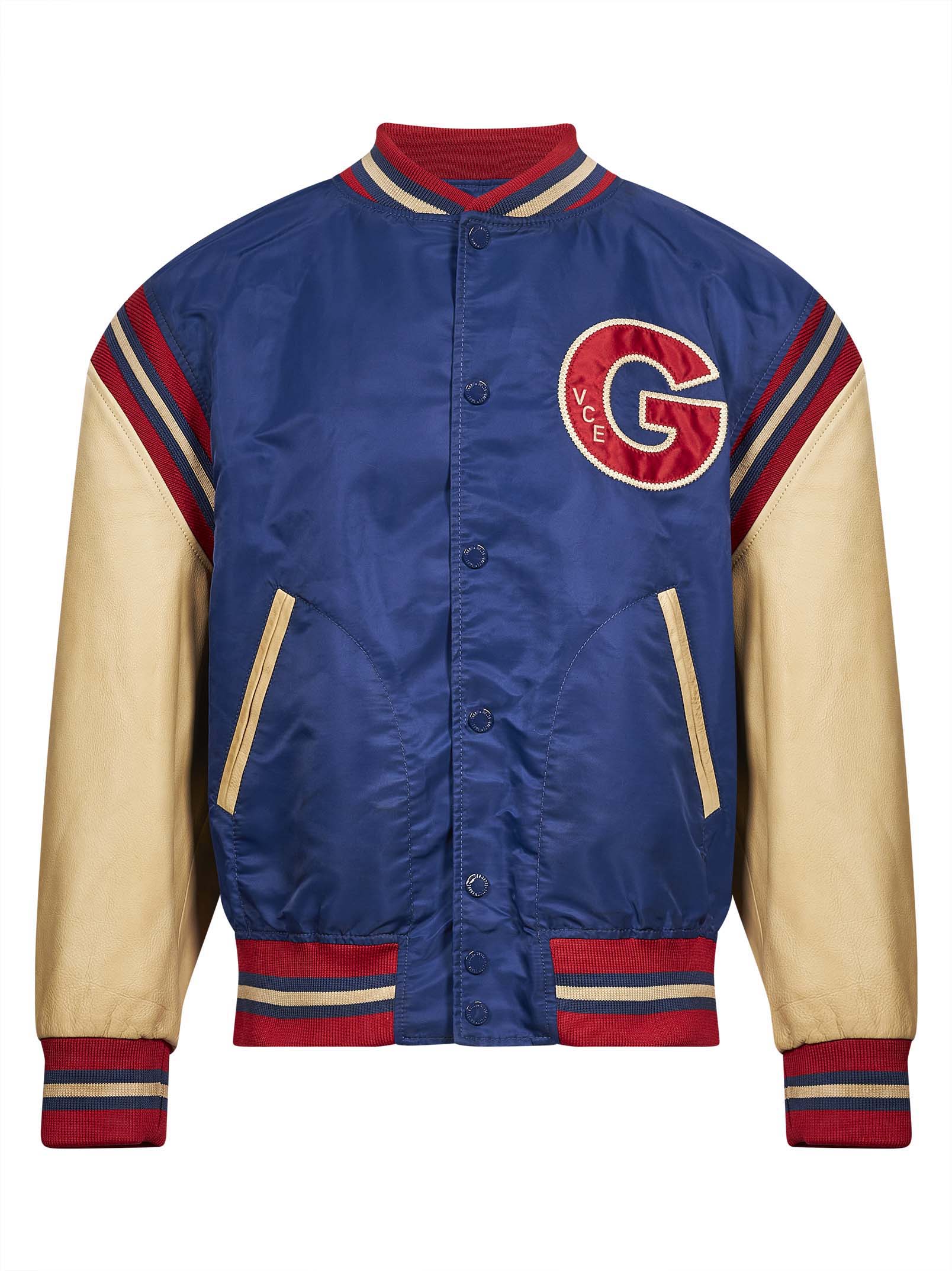 Bomber varsity Journey in blu e rosso 