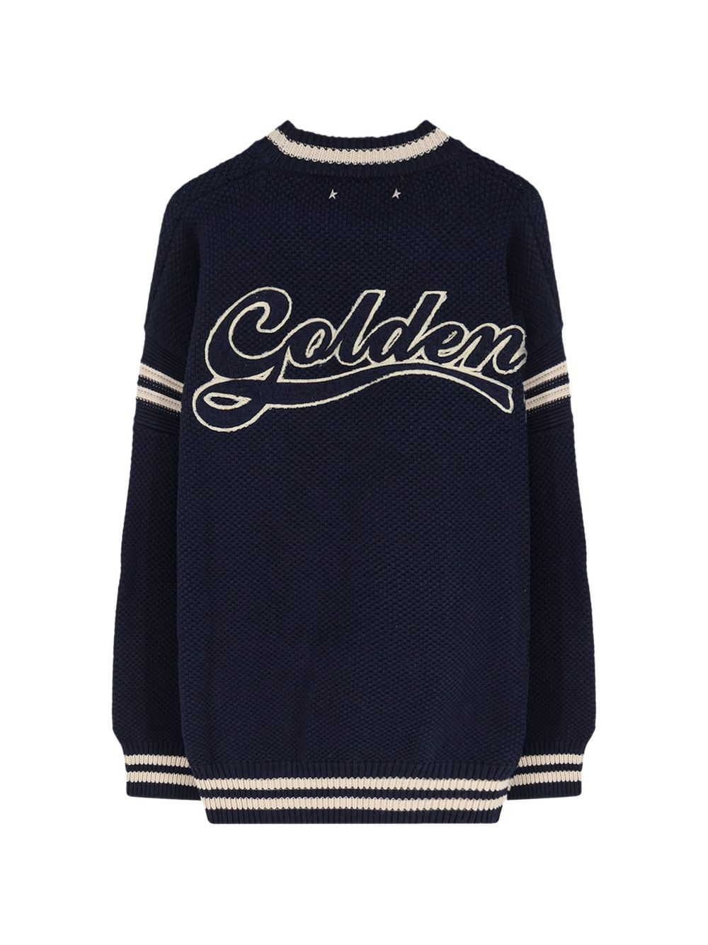 Maglione con logo in blu 