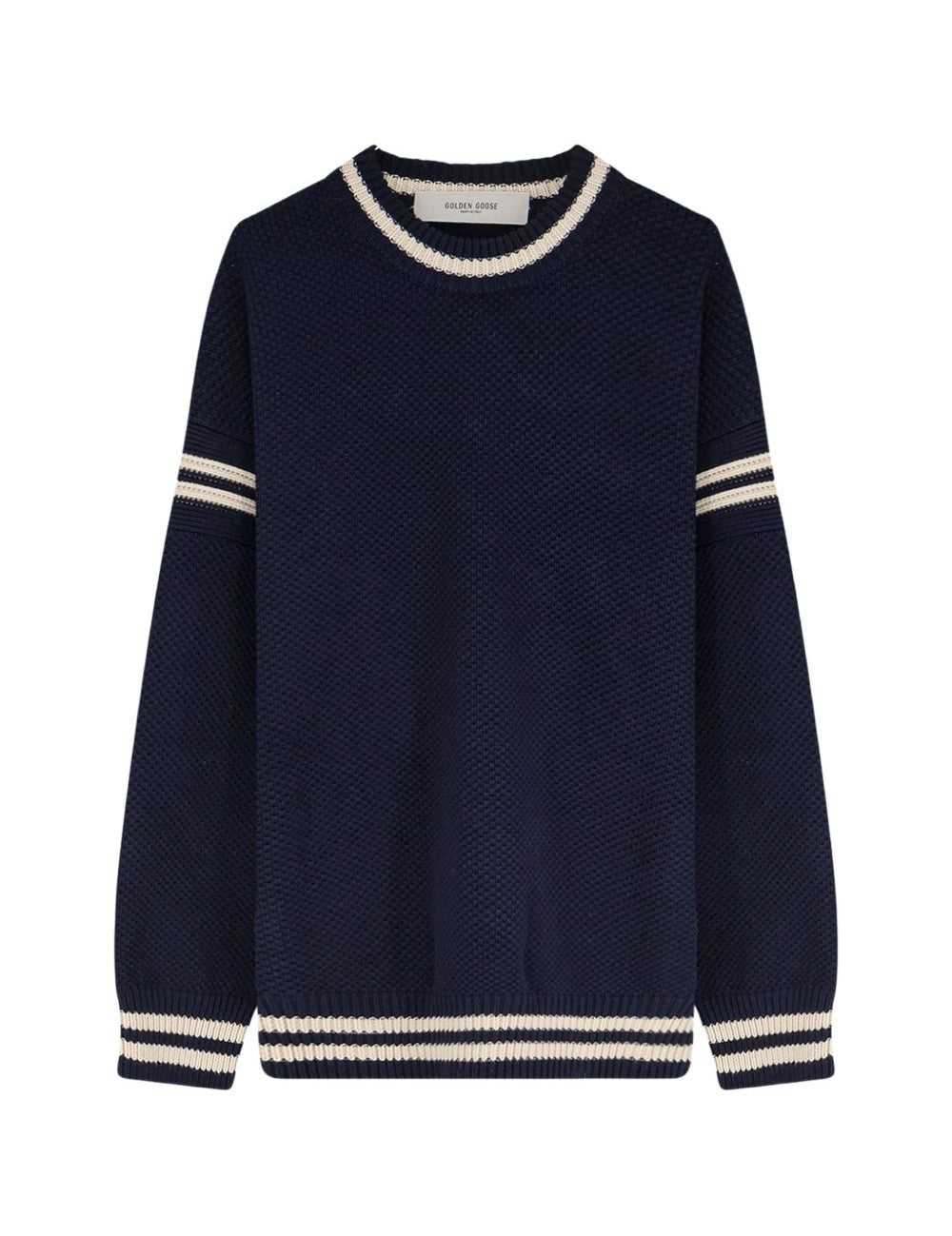 Maglione con logo in blu 