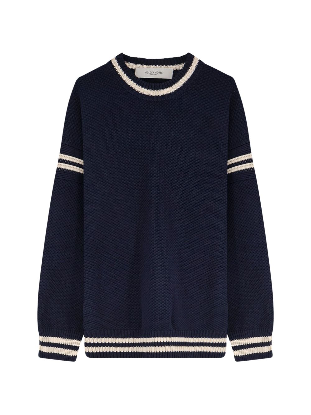 Maglione con logo in blu 