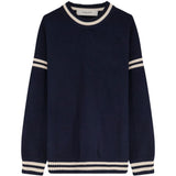 Maglione con logo in blu 