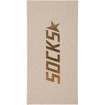 Calzini con logo in beige 