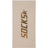 Calzini con logo in beige 