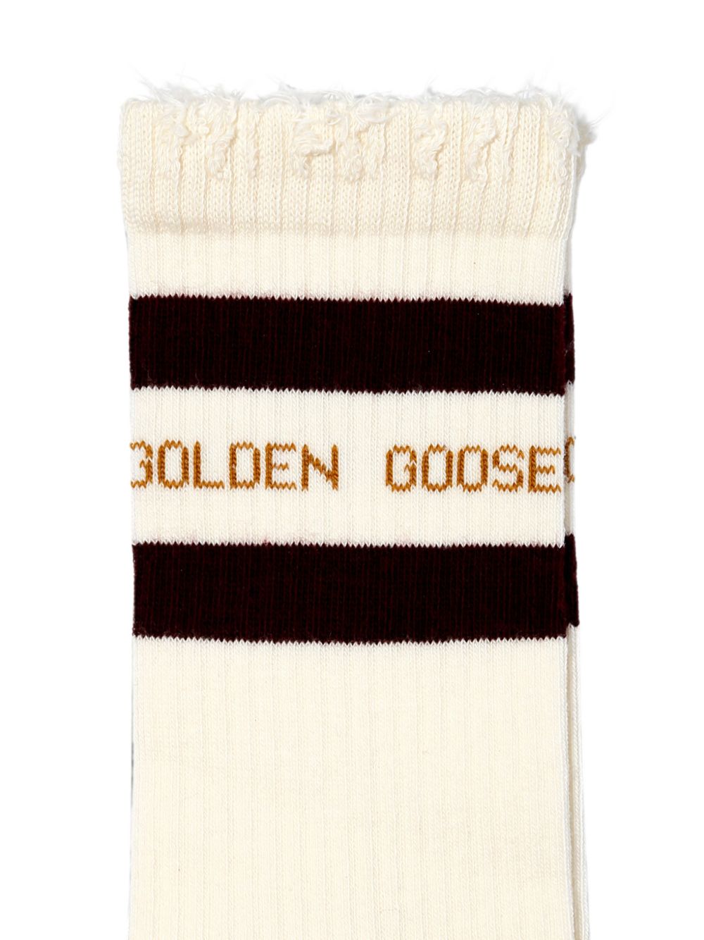 Calzini con logo in beige 