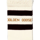 Calzini con logo in beige 