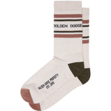 Calzini con logo in beige 