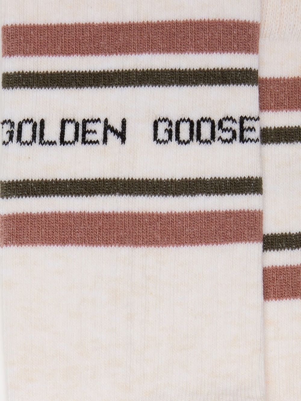 Calzini con logo in beige 