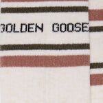 Calzini con logo in beige 