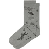 Calzini con stampa grafica in grigio 