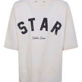T-shirt con stampa star in biege 