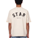 T-shirt con stampa star in biege 