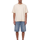 T-shirt con stampa star in biege 