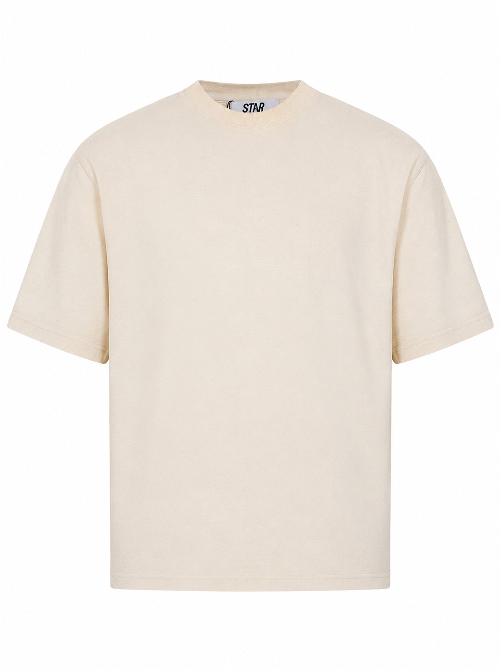 T-shirt con stampa star in biege 
