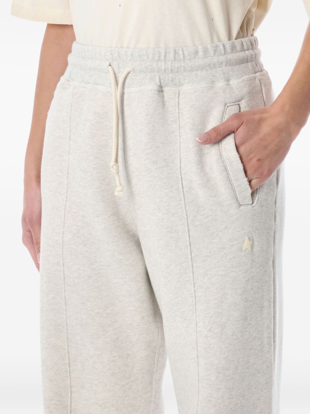 Pantaloni sportivi con logo in grigio 