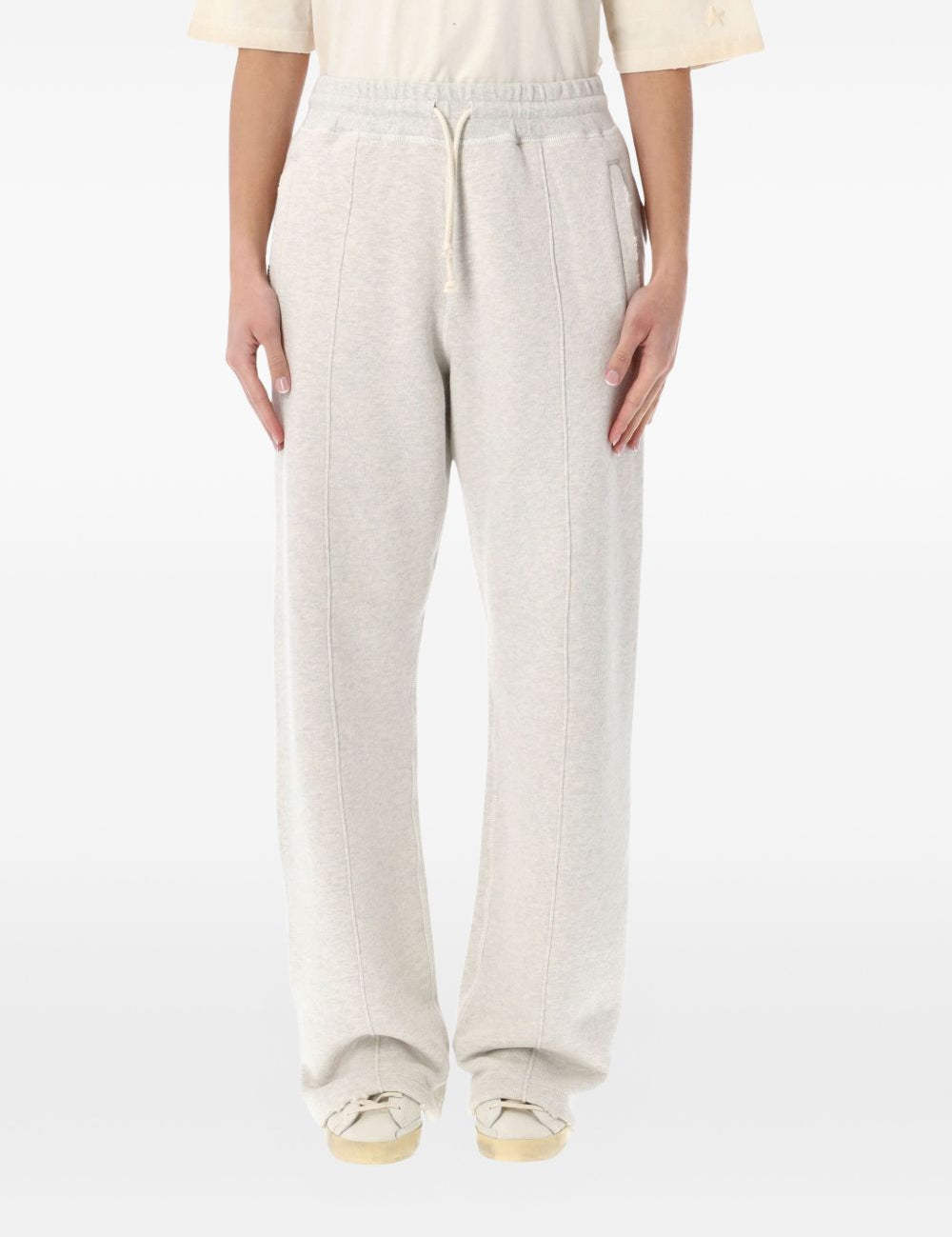 Pantaloni sportivi con logo in grigio 