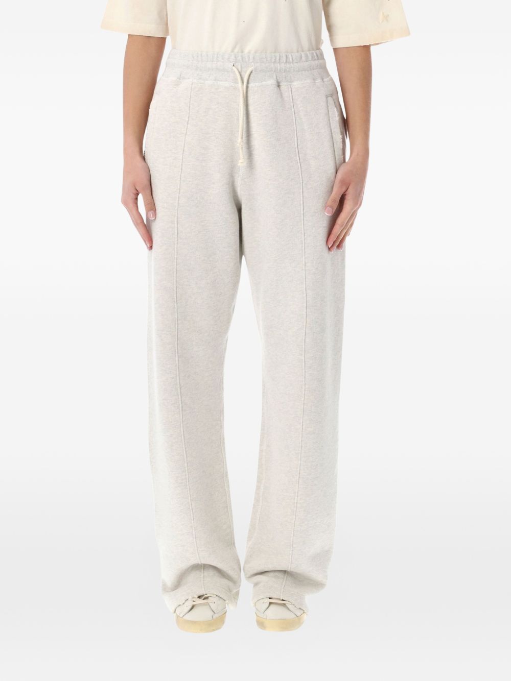 Pantaloni sportivi con logo in grigio 