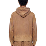 Felpa Journey tie dye in marrone 