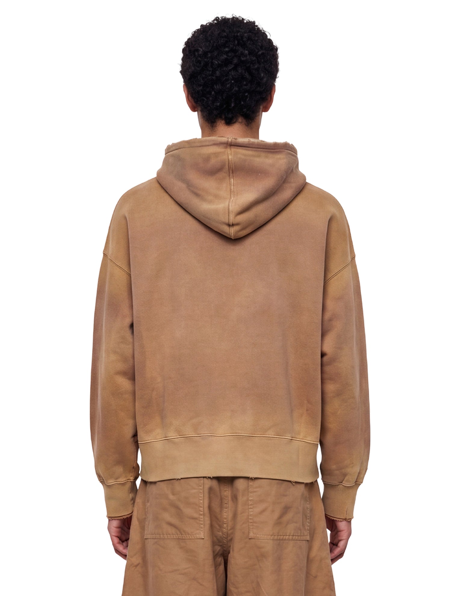 Felpa Journey tie dye in marrone 