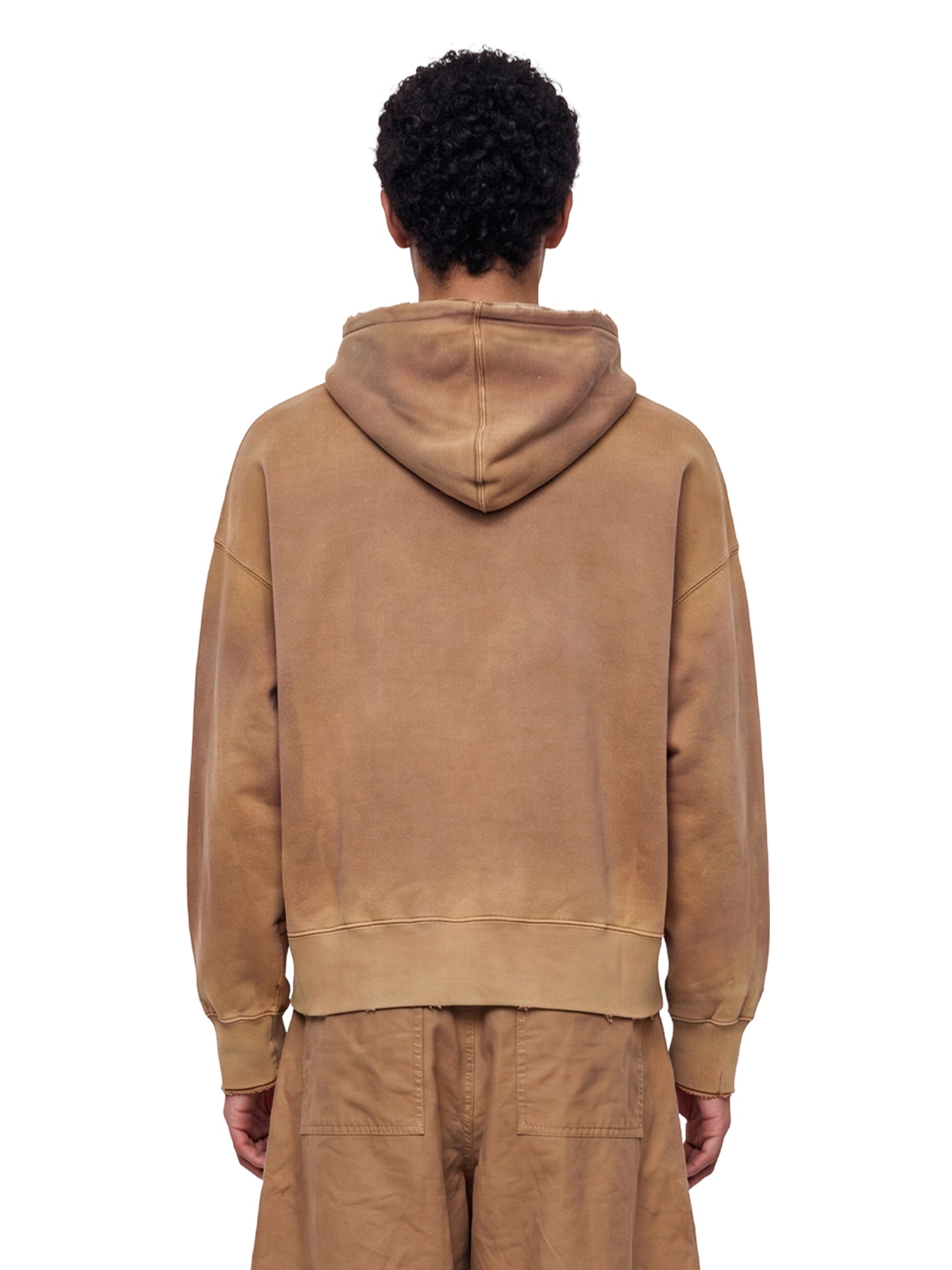 Felpa Journey tie dye in marrone 