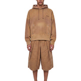 Felpa Journey tie dye in marrone 