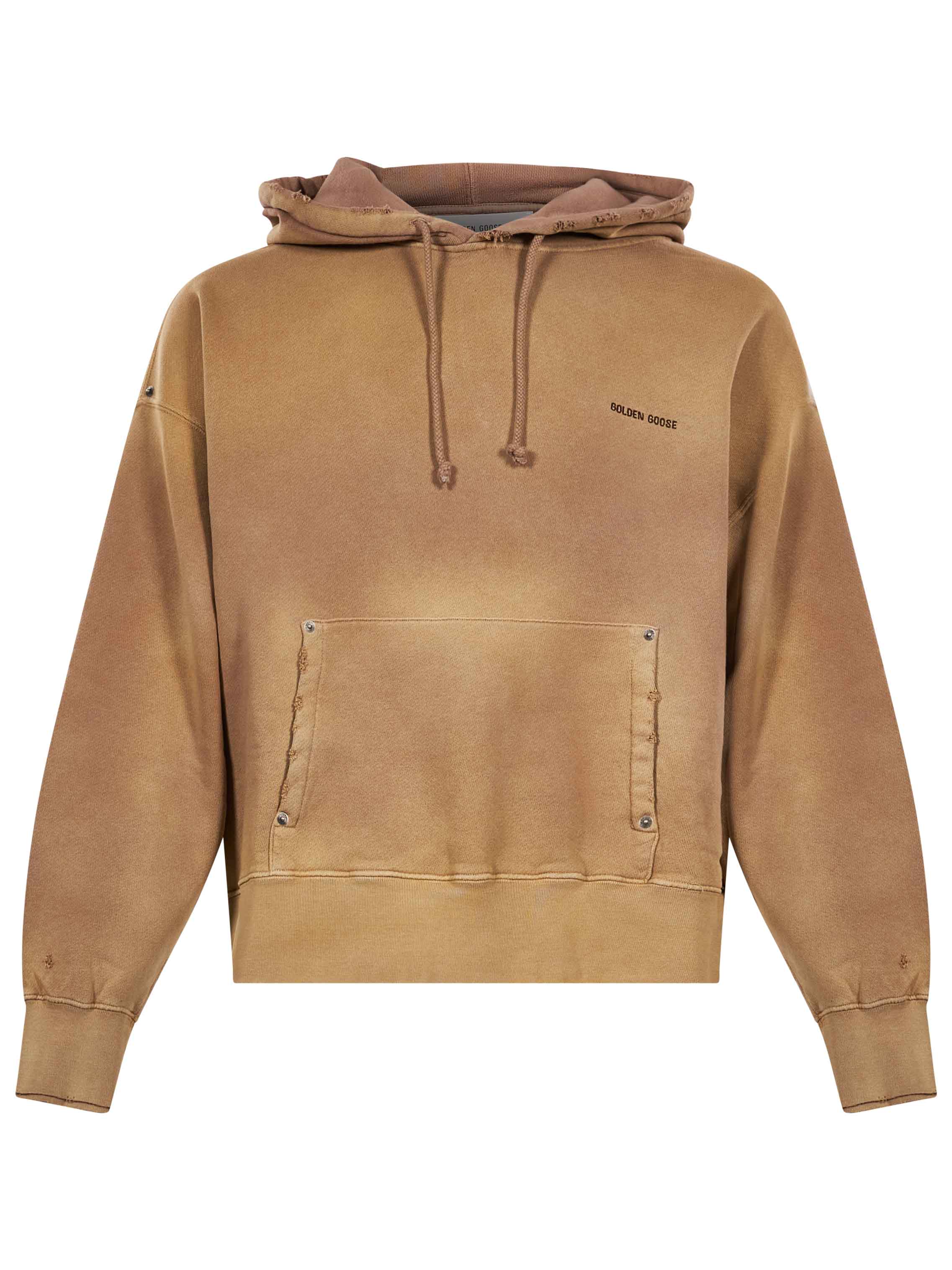 Felpa Journey tie dye in marrone 