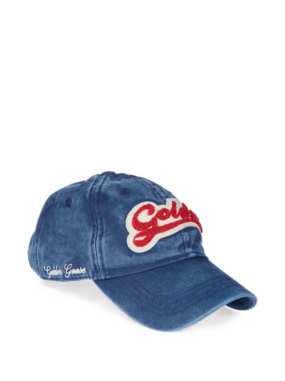 Cappello da baseball in denim Journey in blu 
