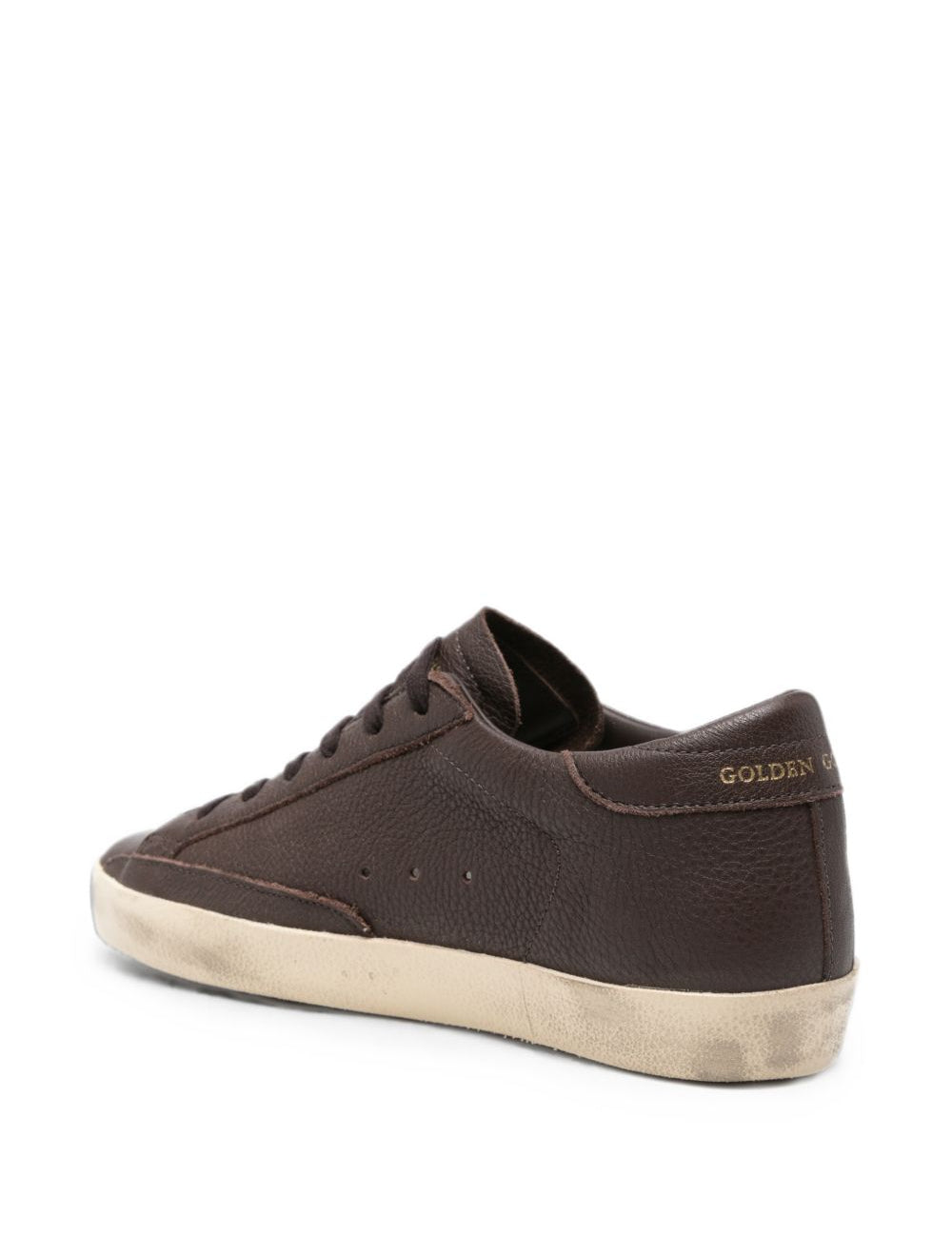 Sneakers Super-Star  in pelle marrone 