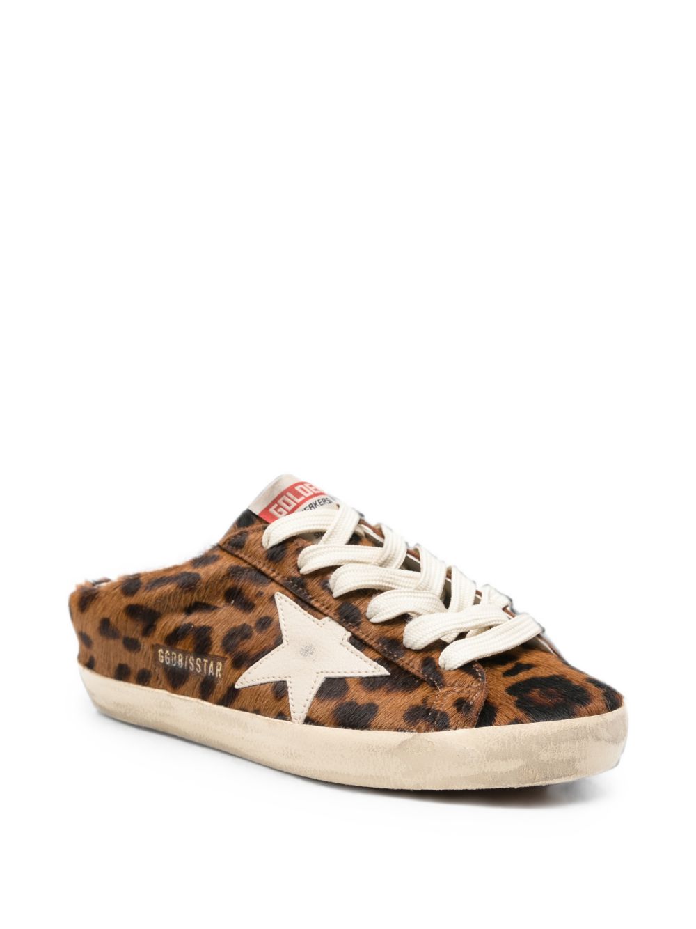 Sneakers-mules con stampa animalier Super-Star 