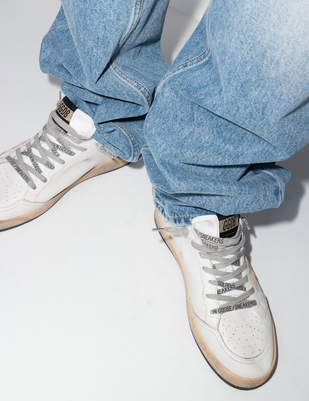 Sneakers ball star in bianco Golden goose - donna 
