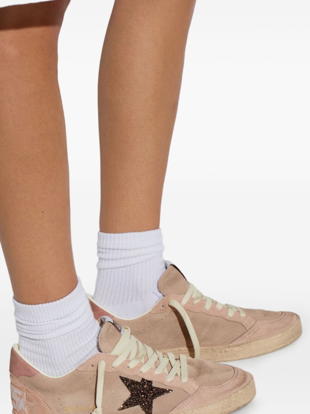 Sneakers ballstar in beige golden goose - donna 