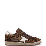 Sneakers Ball Star con stampa leopardata in marrone 