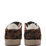 Sneakers Ball Star con stampa leopardata in marrone 
