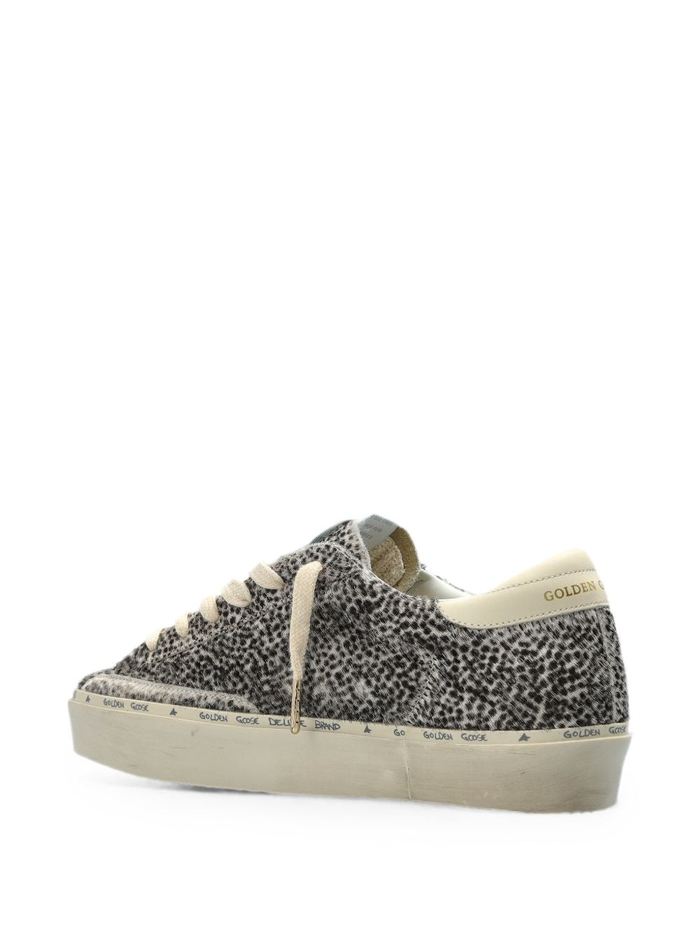 Sneakers hi star in bianco e nero golden goose - donna 