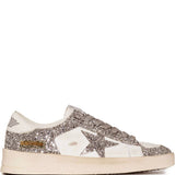 Sneakers Stardan con glitter in bianco 