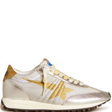 Sneakers con glitter star in oro 