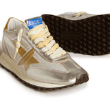 Sneakers con glitter star in oro 