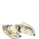 Sneakers con glitter star in oro 